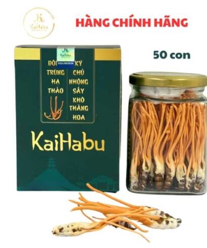 50 Con Đông Trùng Hạ Thảo Ký Chủ Nhộng KaiHabu – Sấy Khô Thăng Hoa