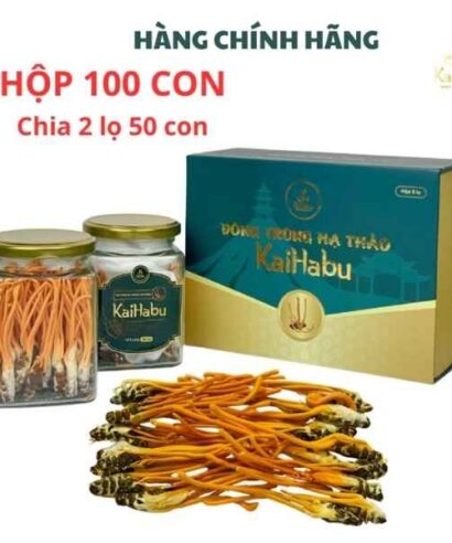 100 Con Đông Trùng Hạ Thảo Ký Chủ Nhộng KaiHabu – Sấy Khô Thăng Hoa
