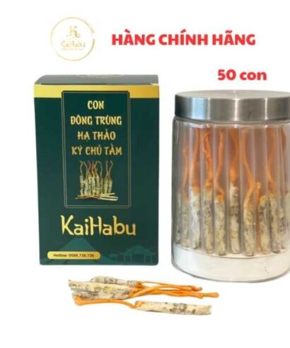 Đông Trùng Hạ Thảo Ký Chủ Tằm VIP2 KaiHabu – Lọ 50 Con Sấy Thăng Hoa