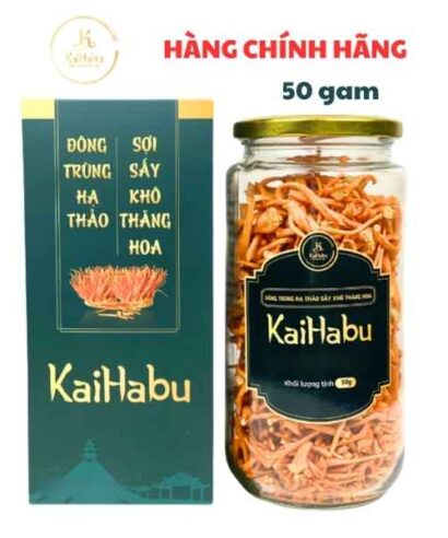 Đông Trùng Hạ Thảo Sợi Gãy KaiHabu 50g – Sấy Khô Thăng Hoa