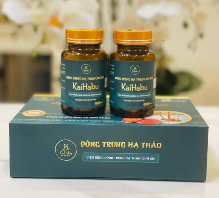 Viên uống Đông Trùng Hạ Thảo Linh Chi KaiHabu – Chiết Cao Đậm Đặc, Chuẩn GMP, Nâng Tầm Sức Khỏe