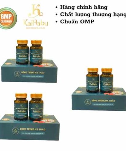 Combo 3 Hộp Viên Uống Đông Trùng Hạ Thảo Linh Chi KaiHabu