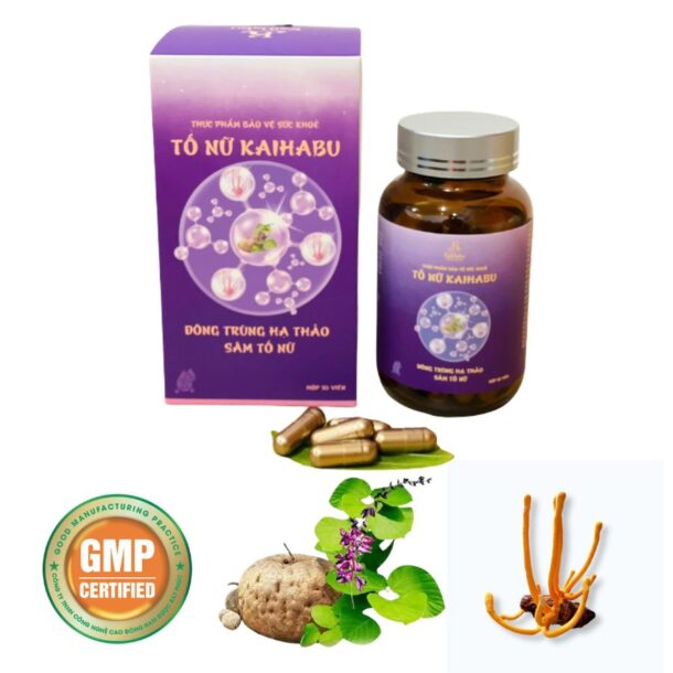 Tố nữ KaiHabu - Sâm tố nữ kết hợp Đông trùng hạ thảo – Bộ đôi vàng cho nhan sắc và sức khỏe nữ giới
