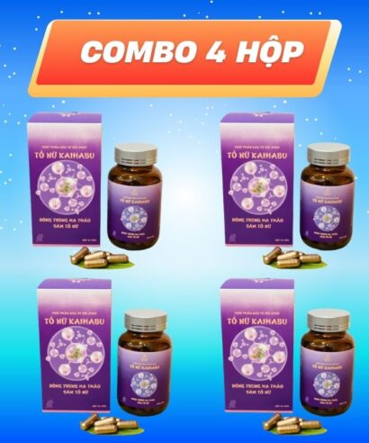 Combo 4 hộp Tố Nữ KaiHabu - Sâm tố nữ và các thảo dược vàng cho phái đẹp
