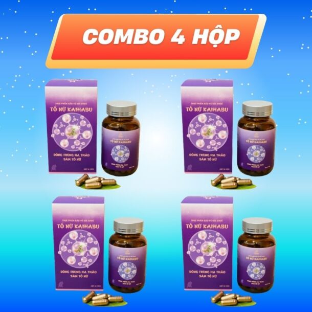Combo 4 hộp Tố Nữ KaiHabu - Sâm tố nữ và các thảo dược vàng cho phái đẹp