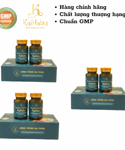 Combo 3 Hộp Viên Uống Đông Trùng Hạ Thảo Linh Chi KaiHabu – Sức Mạnh Gấp Ba Cho Sức Khỏe Toàn Diện
