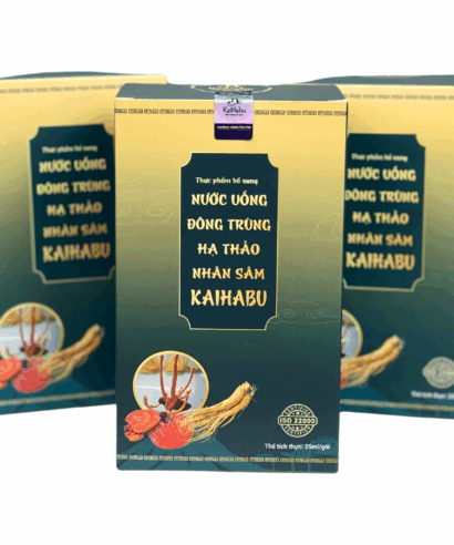 Combo 3 Hộp Nước Đông Trùng Hạ Thảo Nhân Sâm KaiHabu (Hộp 10 gói 25 ml) – Giải Pháp Bồi Bổ Sức Khỏe Tiện Lợi Mỗi Ngày