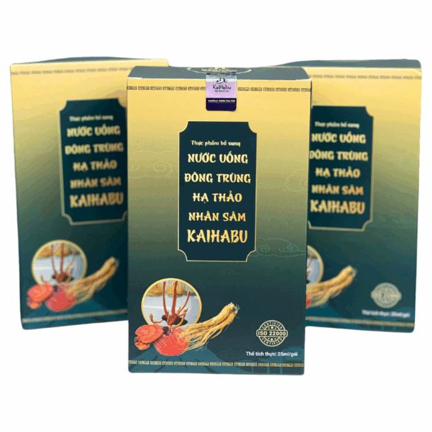Combo 3 Hộp Nước Đông Trùng Hạ Thảo Nhân Sâm KaiHabu (Hộp 10 gói 25 ml) – Giải Pháp Bồi Bổ Sức Khỏe Tiện Lợi Mỗi Ngày