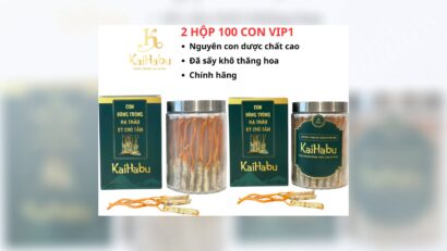 100 Con VIP1 Đông Trùng Hạ Thảo Ký Chủ Tằm KaiHabu: Bí Quyết Sức Khỏe