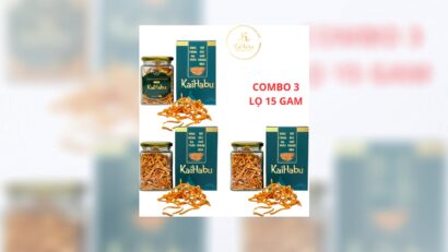 Combo 3 lọ 15 gam Đông trùng hạ thảo sợi gãy sấy khô thăng hoa